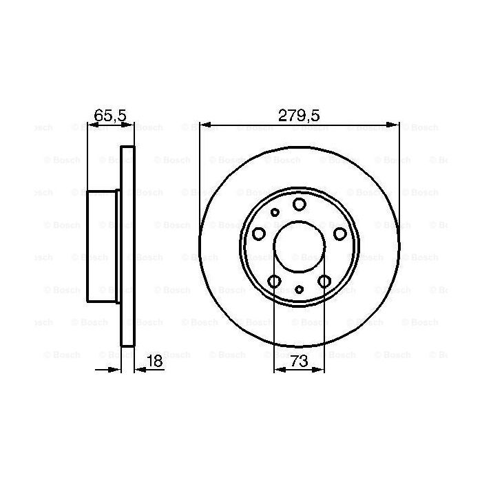 Тормозной диск Bosch 0 986 478 843 изображение 5