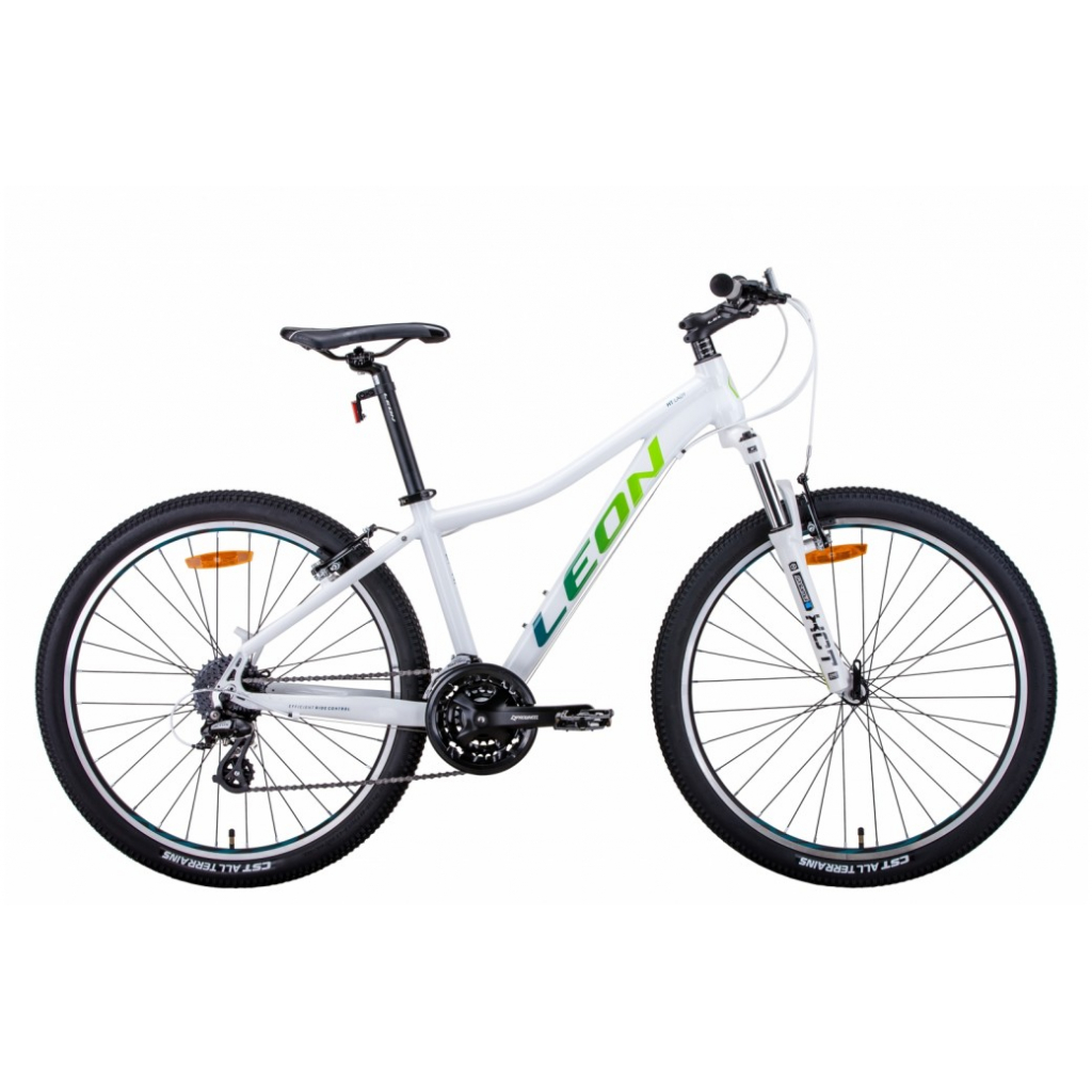 Велосипед Leon 26" HT-LADY рама-17,5" 2021 White/Blue (OPS-LN-26-067)