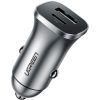 Зарядное устройство Ugreen CD130 20W USB + Type-C PD Car Charger (Gray) (30780) изображение 2