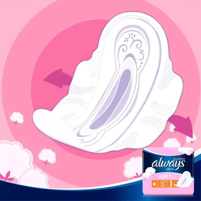 Гигиенические прокладки Always Ultra Sensitive Normal размер 1 20 шт. (4015400213932) изображение 7