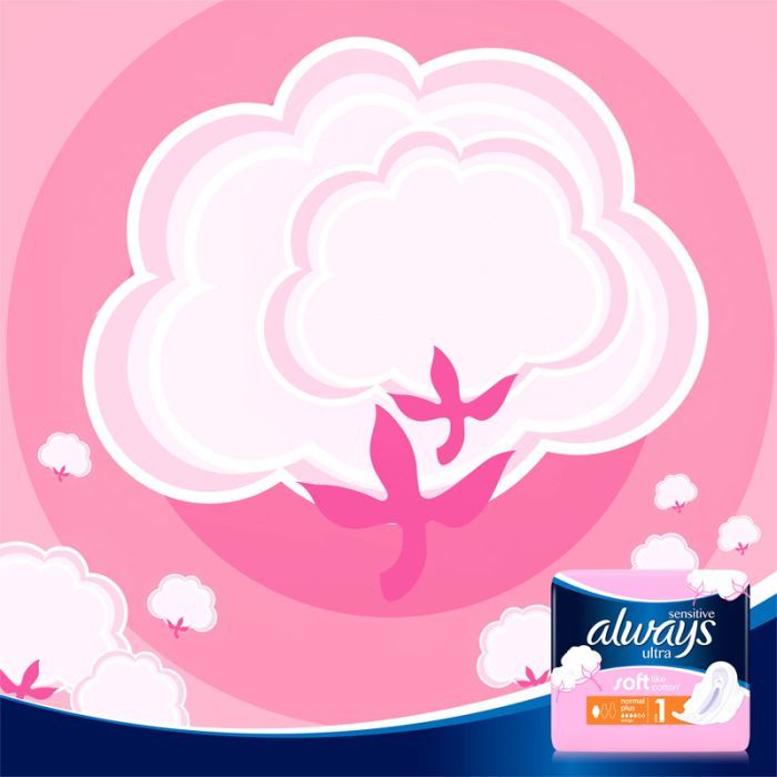 Гигиенические прокладки Always Ultra Sensitive Normal размер 1 20 шт. (4015400213932) изображение 9