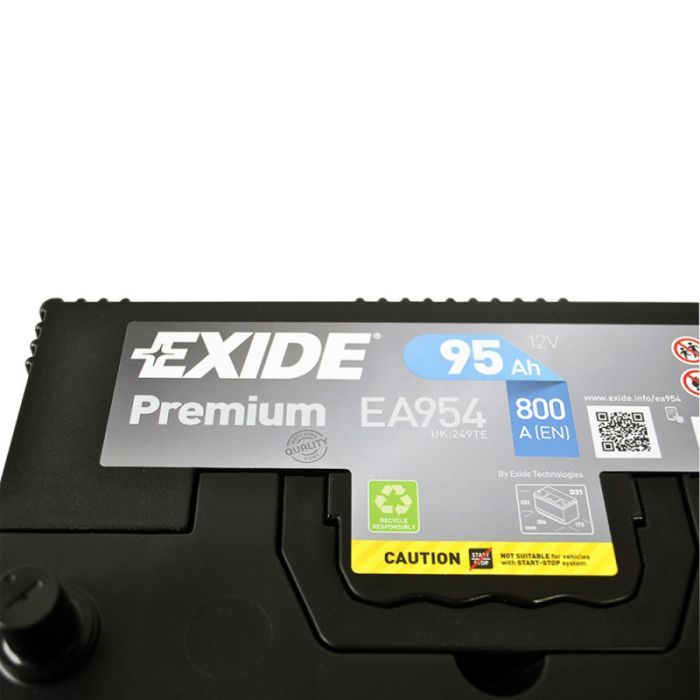 Аккумулятор автомобильный EXIDE PREMIUM 95A (EA954) изображение 2