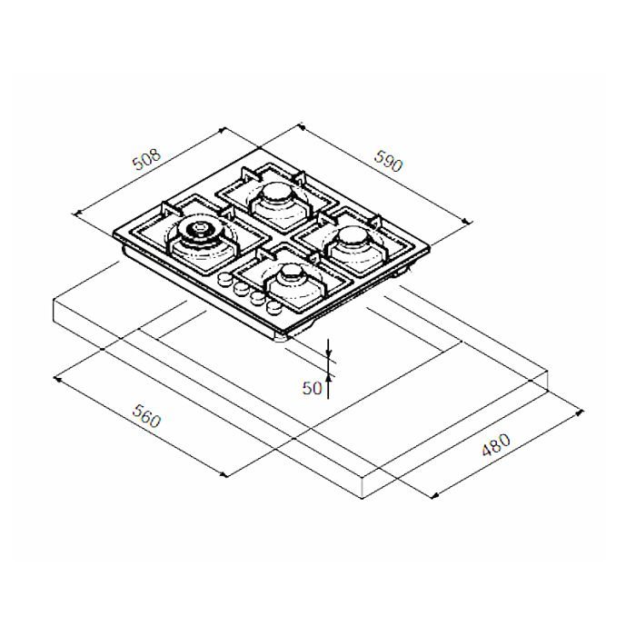 Варочна поверхня Freggia HH640VGTX зображення 8