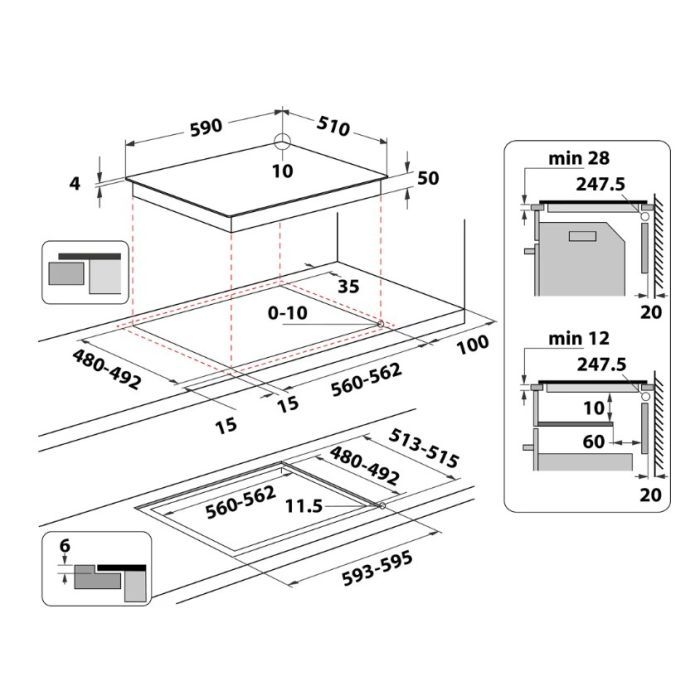 Варочна поверхня Whirlpool WSQ4860NE зображення 12