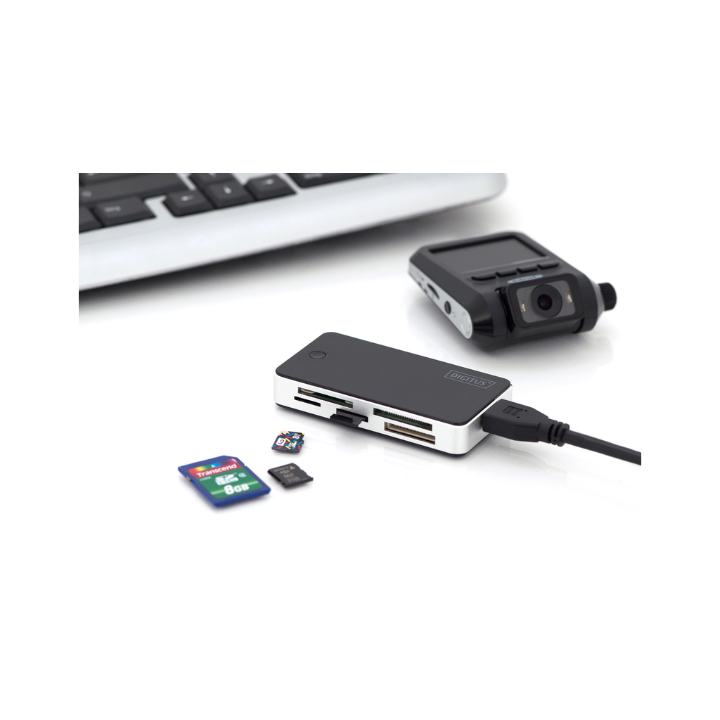 Зчитувач флеш-карт Digitus USB 3.0 All-in-one (DA-70330-1) зображення 2