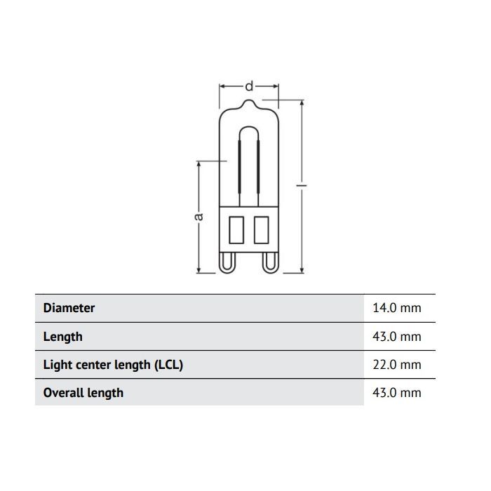 Лампочка Osram LEDVANCE HALOPIN ECO 33W/460Lm/2700K G9 (4008321208668) изображение 3