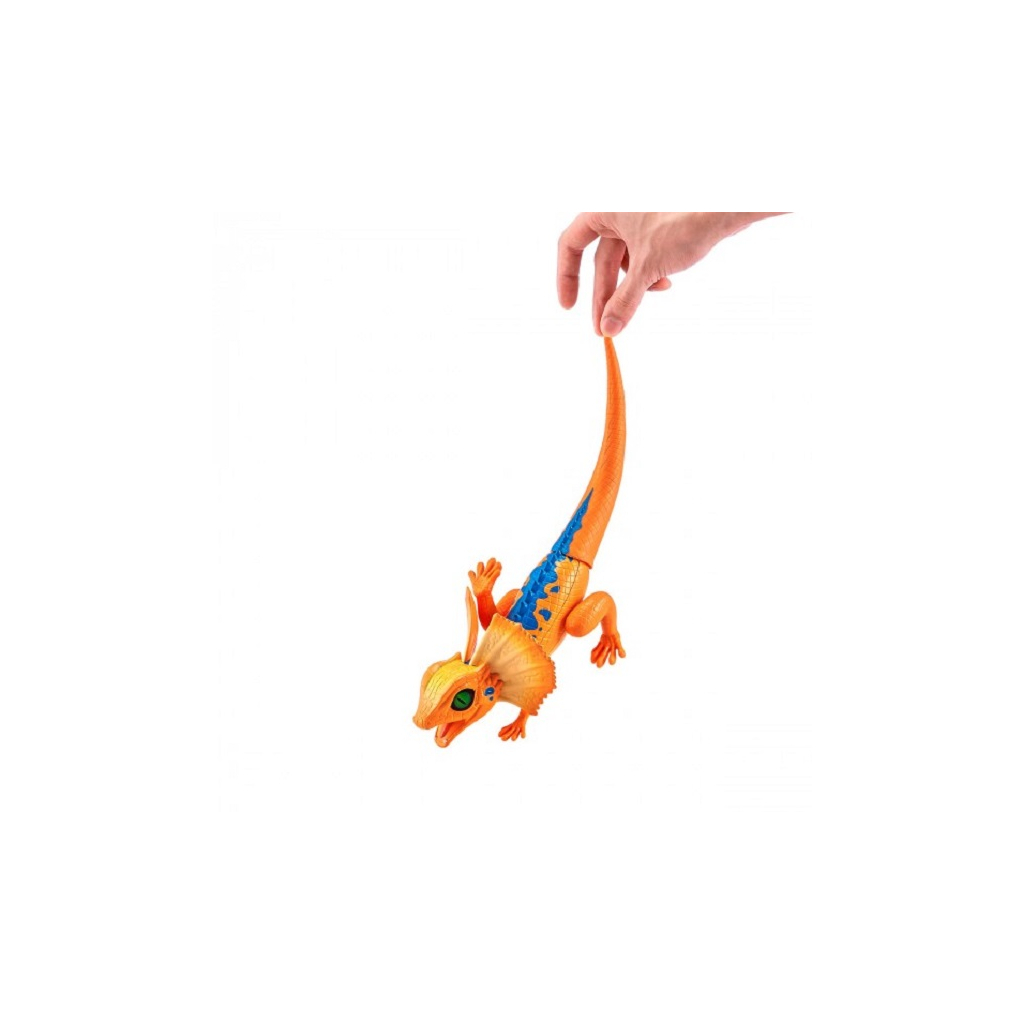 Інтерактивна іграшка Pets & Robo Alive Помаранчева плащеносна ящірка (7149-2) зображення 2