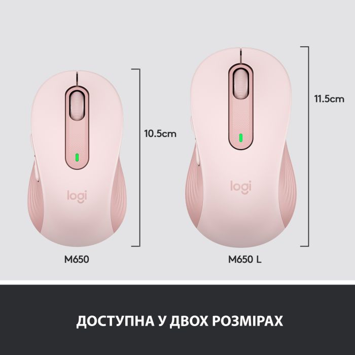 Мышка Logitech Signature M650 L Wireless Graphite (910-006236) изображение 8