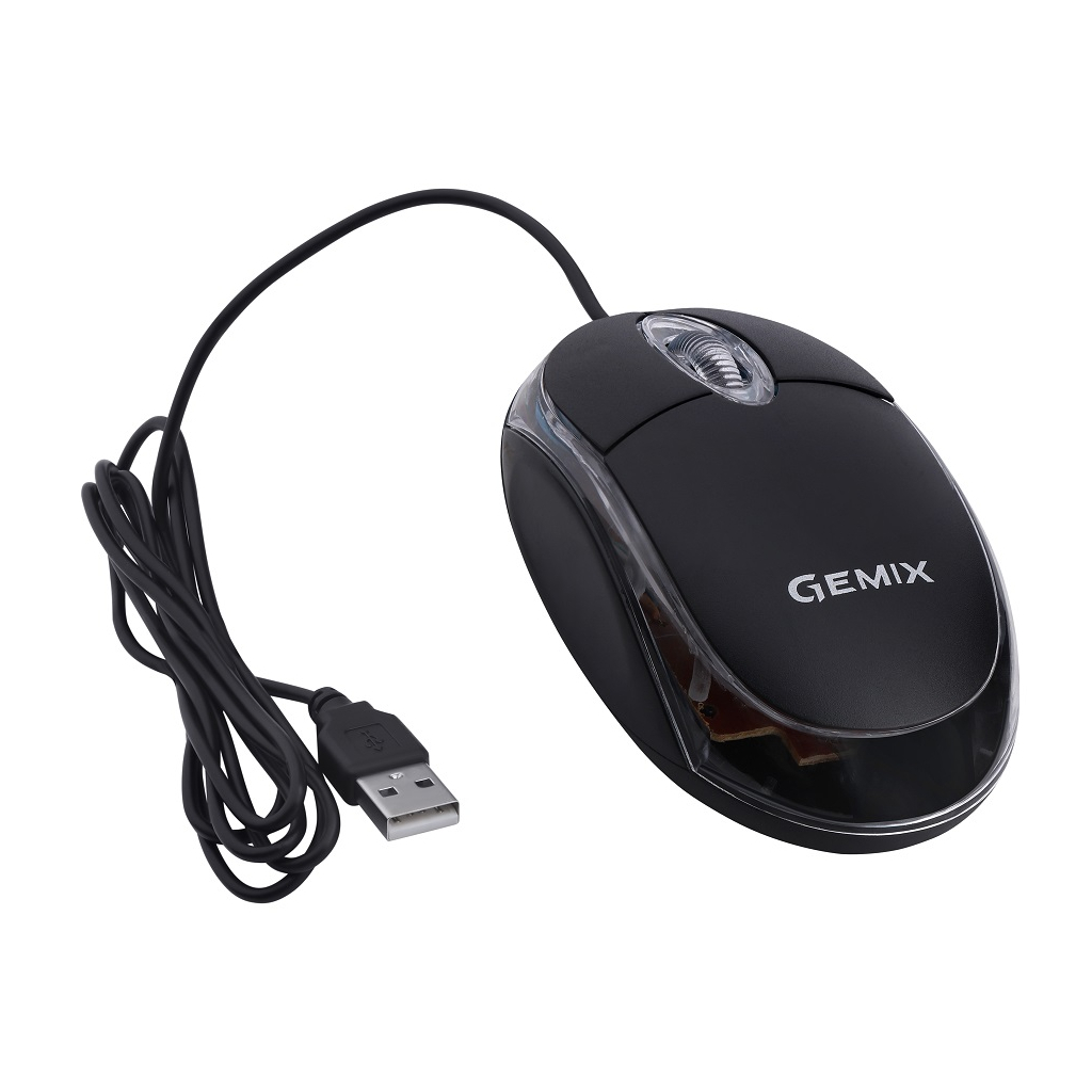 Мишка Gemix GM105 USB black (GM105Bk) зображення 4