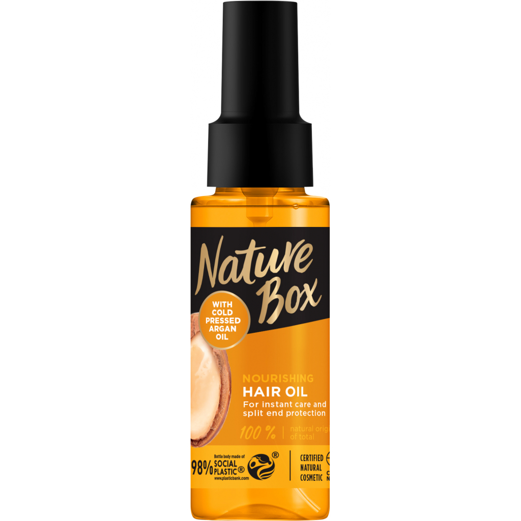 Масло для волос Nature Box Argan Oil с аргановым маслом холодного прессования 70 мл (9000101620061)