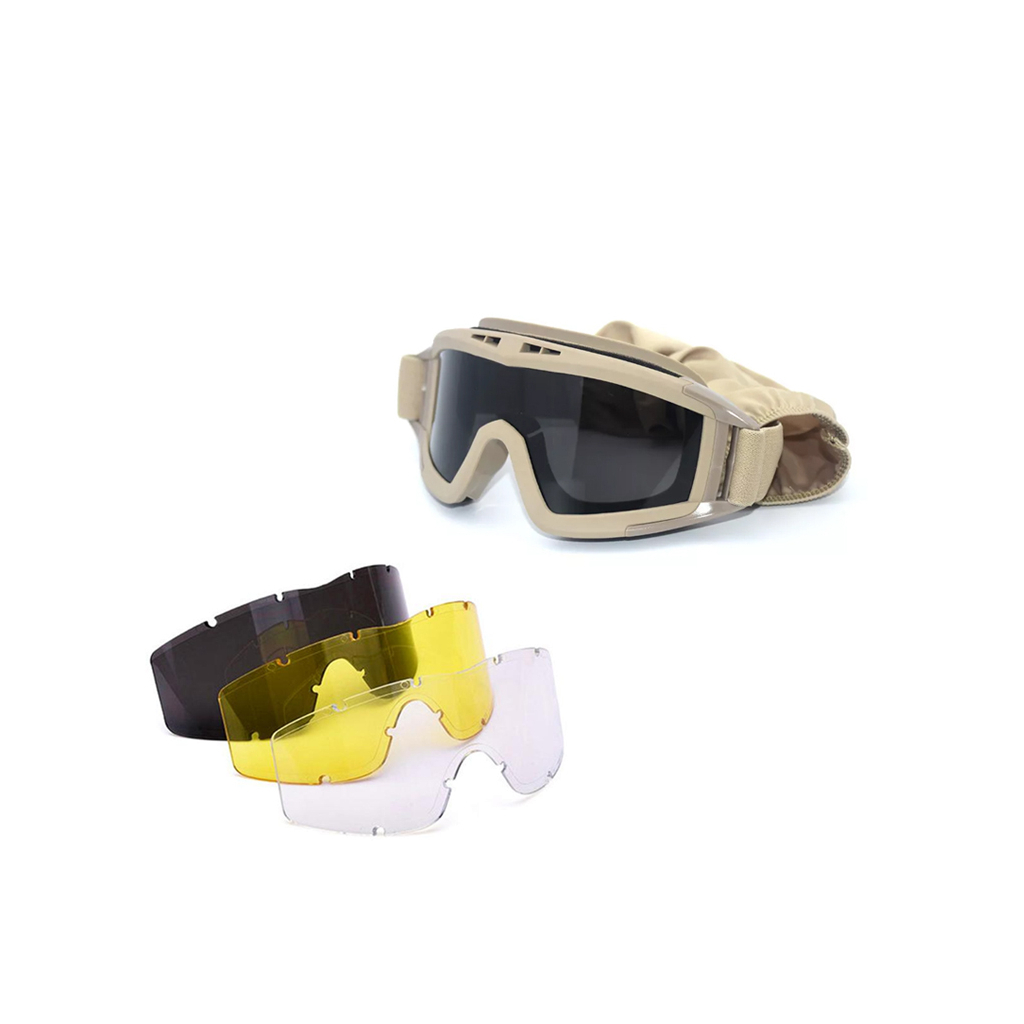 Тактичні окуляри Armorstandart RK2 з 3 лінзами Brown (ARM62032) зображення 2