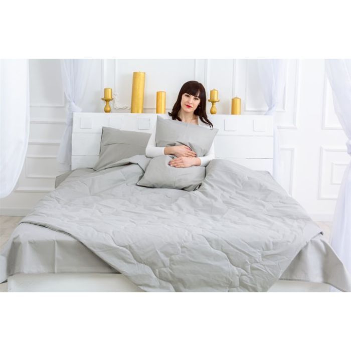 Одеяло MirSon Летний комплект №2619 EcoSilk 16-5703 Light Gray одеяло 2 х (2200003110012) изображение 4