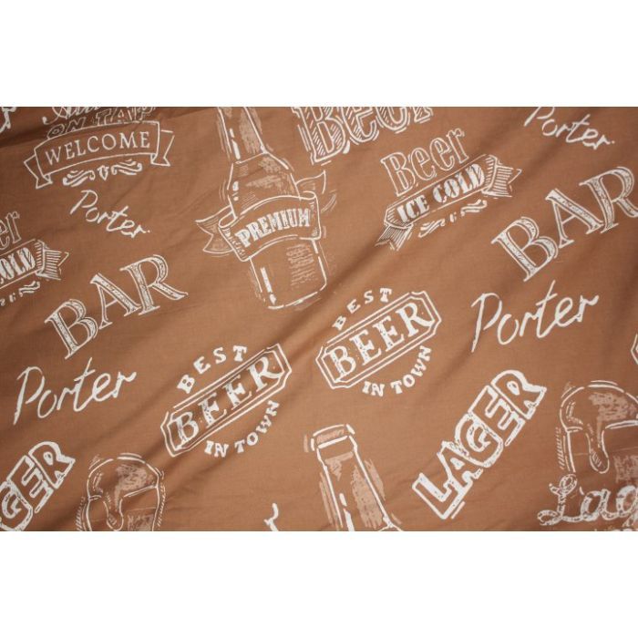 Постільна білизна MirSon Бязь Ranforce Elite 17-0509 Beer Bar Porter 110х140 (2200004659985) зображення 4