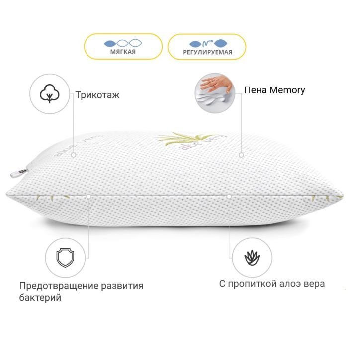 Подушка MirSon Memory №739 Dorotea Memory мягкая 40х40 см (2200003263831) изображение 3