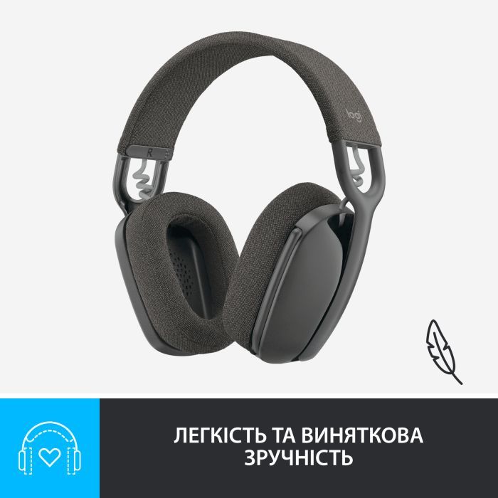 Наушники Logitech Zone Vibe 100 Wireless Off-White (981-001219) изображение 7