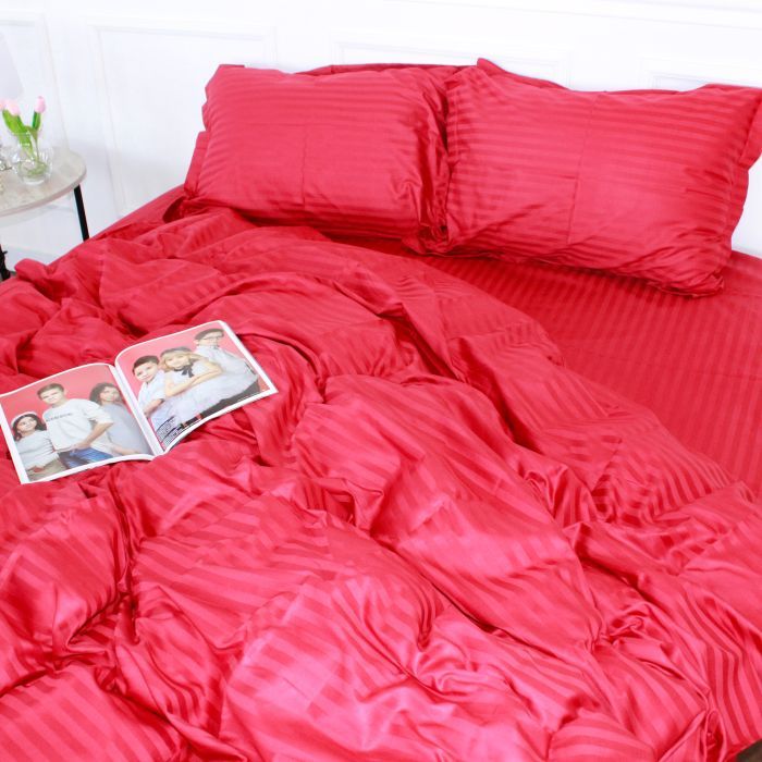 Постільна білизна MirSon SatinStripe 30-0018Red 175х210 Двоспальний (2200005254509) зображення 2