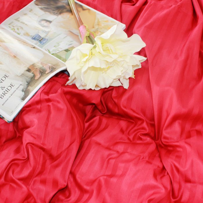 Постільна білизна MirSon SatinStripe 30-0018Red 175х210 Двоспальний (2200005254509) зображення 4
