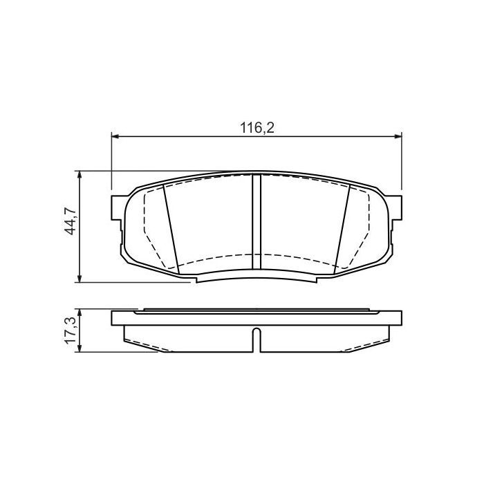 Гальмівні колодки Bosch 0 986 494 380