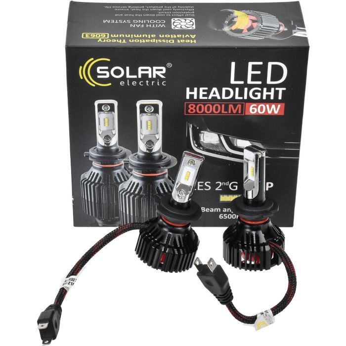 Автолампа SOLAR H7 12/24V 6500K 8000Lm 60W ZES Chip (8307) изображение 3