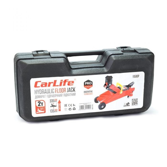Домкрат CarLife підкатний 2т, 135-335мм (FJ590P) зображення 4