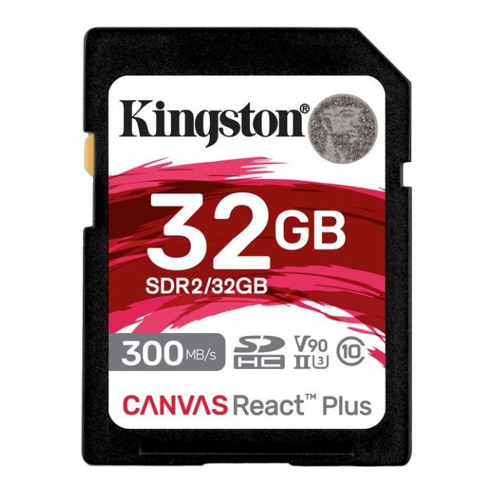 Карта памяти Kingston 64GB class 10 UHS-II U3 Canvas React Plus (SDR2/64GB)