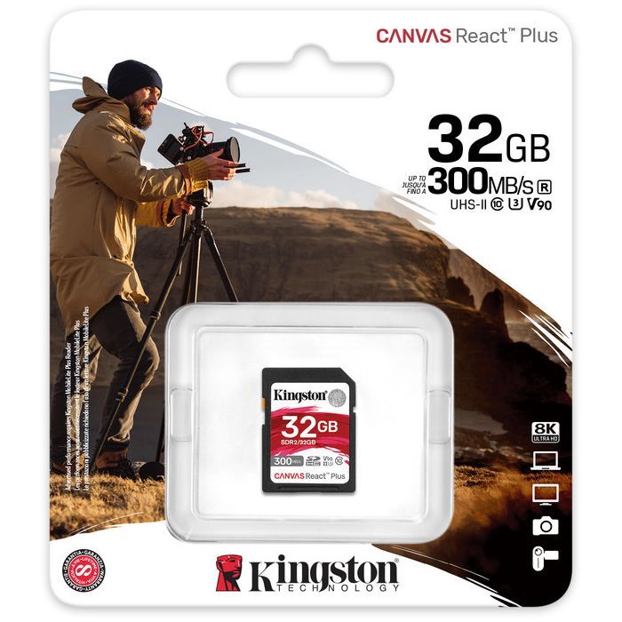 Карта памяти Kingston 64GB class 10 UHS-II U3 Canvas React Plus (SDR2/64GB) изображение 3