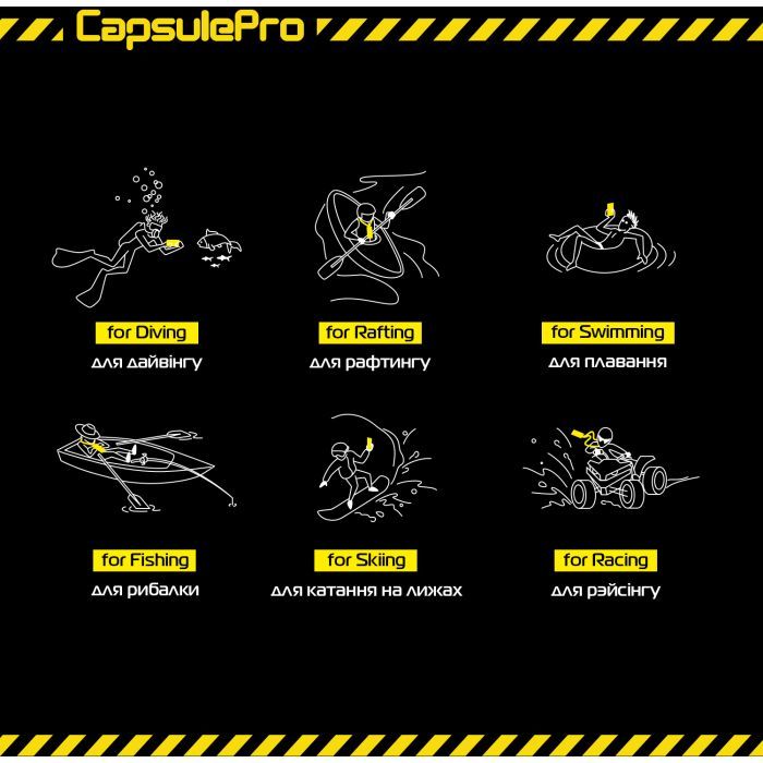 Чехол для мобильного телефона Armorstandart CapsulePro Waterproof Floating Case Yellow (ARM59235) изображение 2