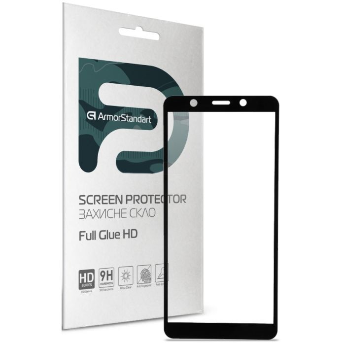 Стекло защитное Armorstandart Full Glue HD TECNO POP 3 (BB2) Black (ARM65098)