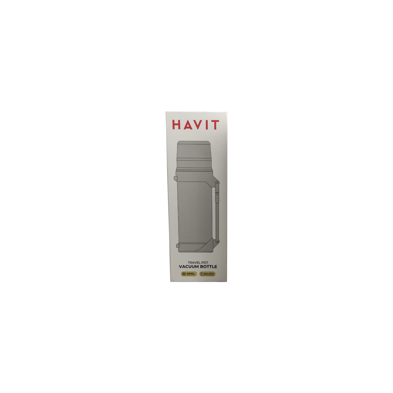 Термос Havit HV-TM001 1,5 л Black (HV-TM001Black) изображение 2