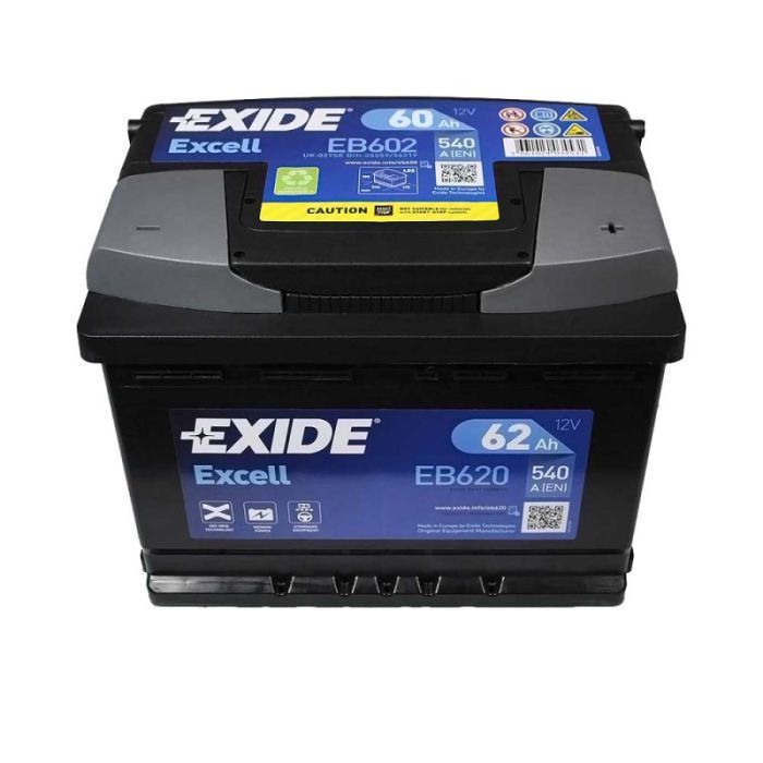 Аккумулятор автомобильный EXIDE EXCELL 60Ah Н Ев (-/+) (540EN) (EB602) изображение 2