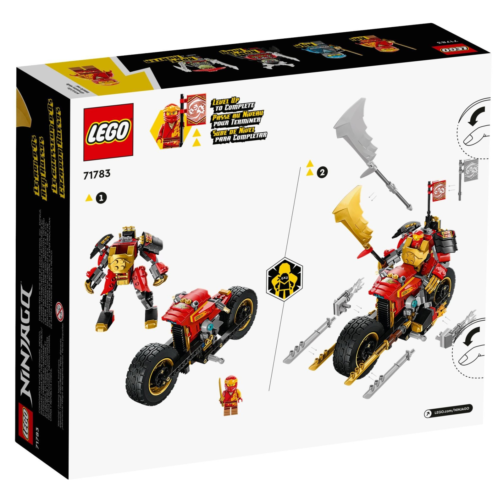 Конструктор LEGO Ninjago Робот-всадник Кая EVO 312 деталей (71783) изображение 6