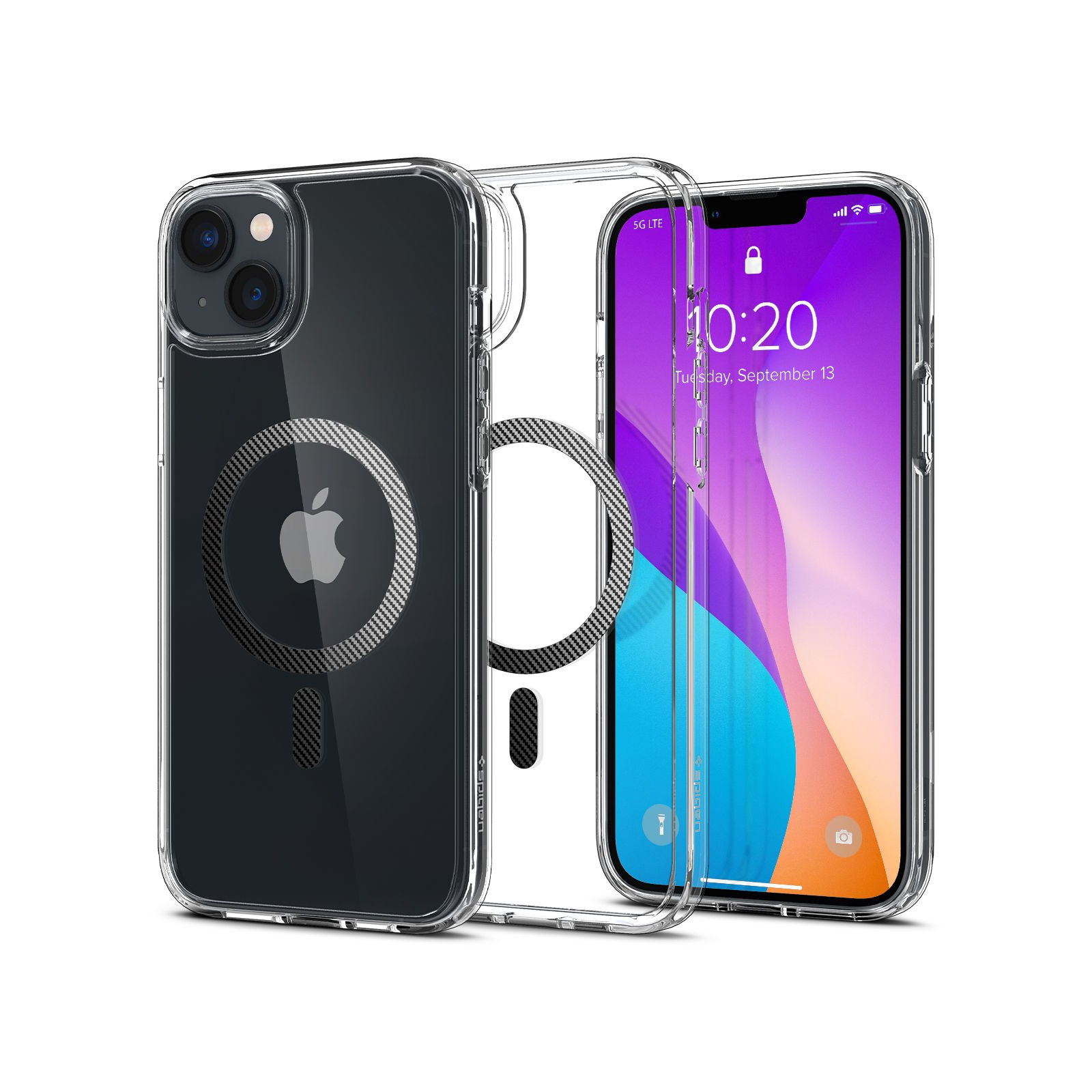 Чехол для мобильного телефона Spigen Apple Iphone 14 Plus Ultra Hybrid MagFit, Carbon Fiber (ACS04904) изображение 3