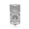 Розетка Videx BINERA IP65 наружная 1ая серая (VF-BNW21-G) изображение 2