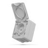Розетка Videx BINERA IP65 наружная 1ая серая (VF-BNW21-G)