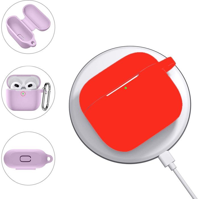 Чохол для навушників BeCover Silicon для Apple AirPods (3nd Gen) Yellow (707233) зображення 4