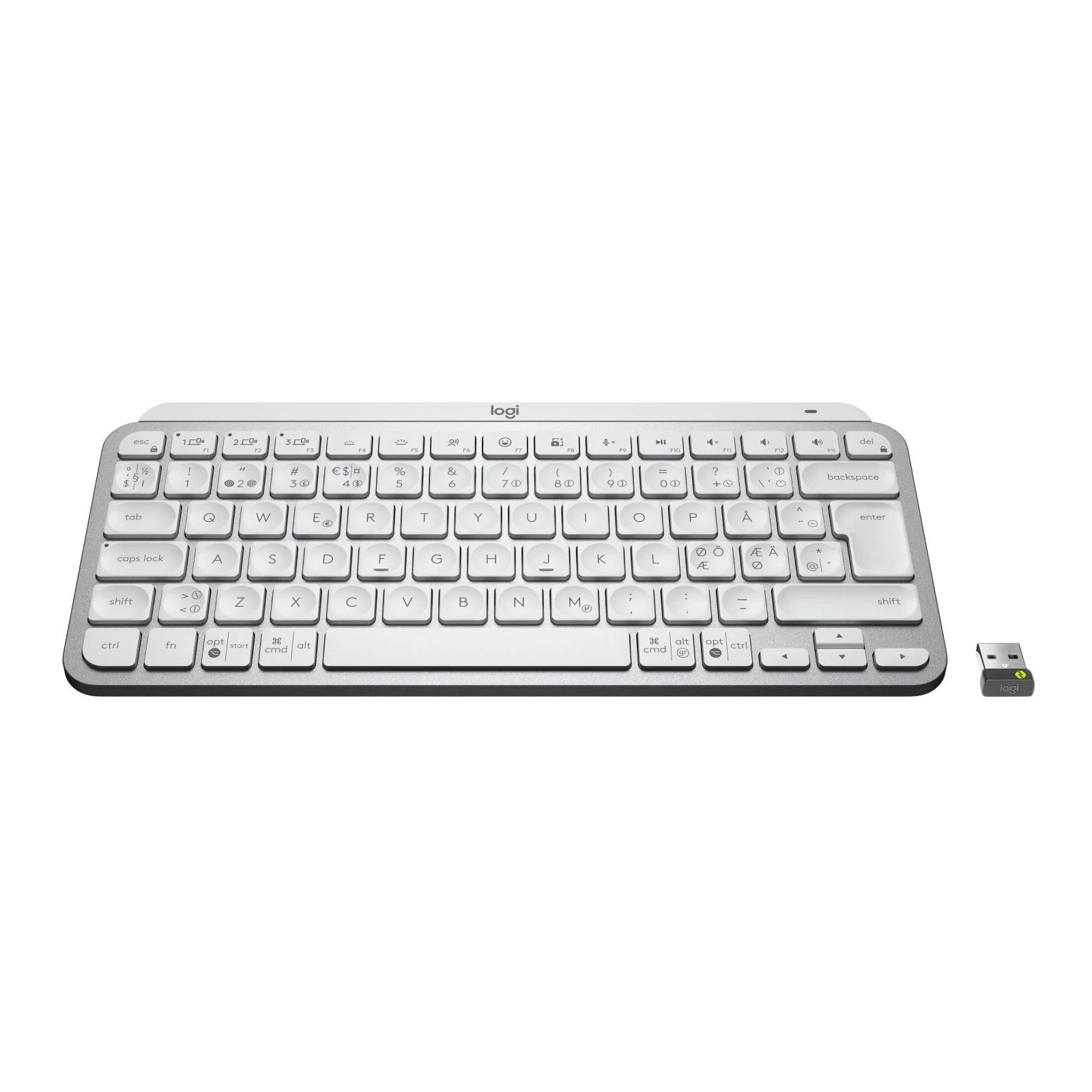 Клавіатура Logitech MX Keys Mini For Business Wireless Illuminated UA Pale Grey (920-010609) зображення 2