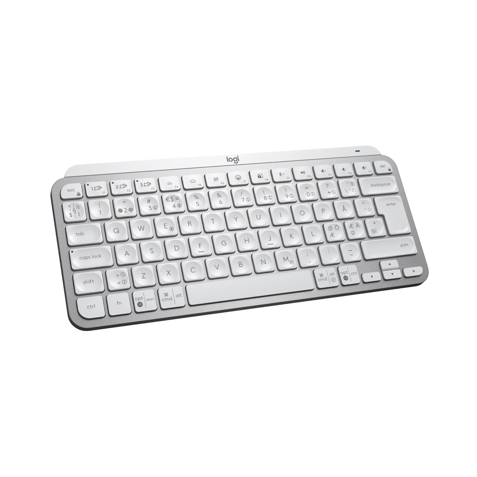 Клавіатура Logitech MX Keys Mini For Business Wireless Illuminated UA Pale Grey (920-010609) зображення 4