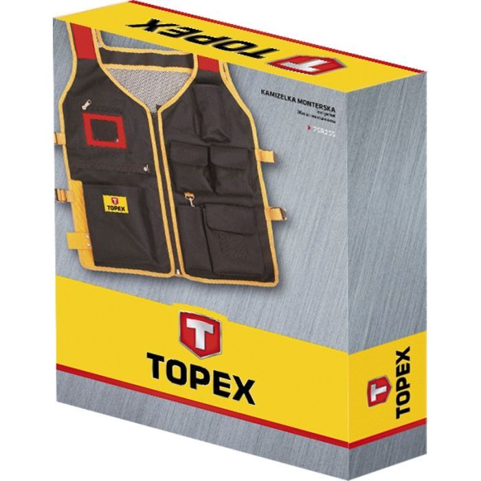 Жилет рабочий Topex для инструмента, 7 карманов (79R255) изображение 2