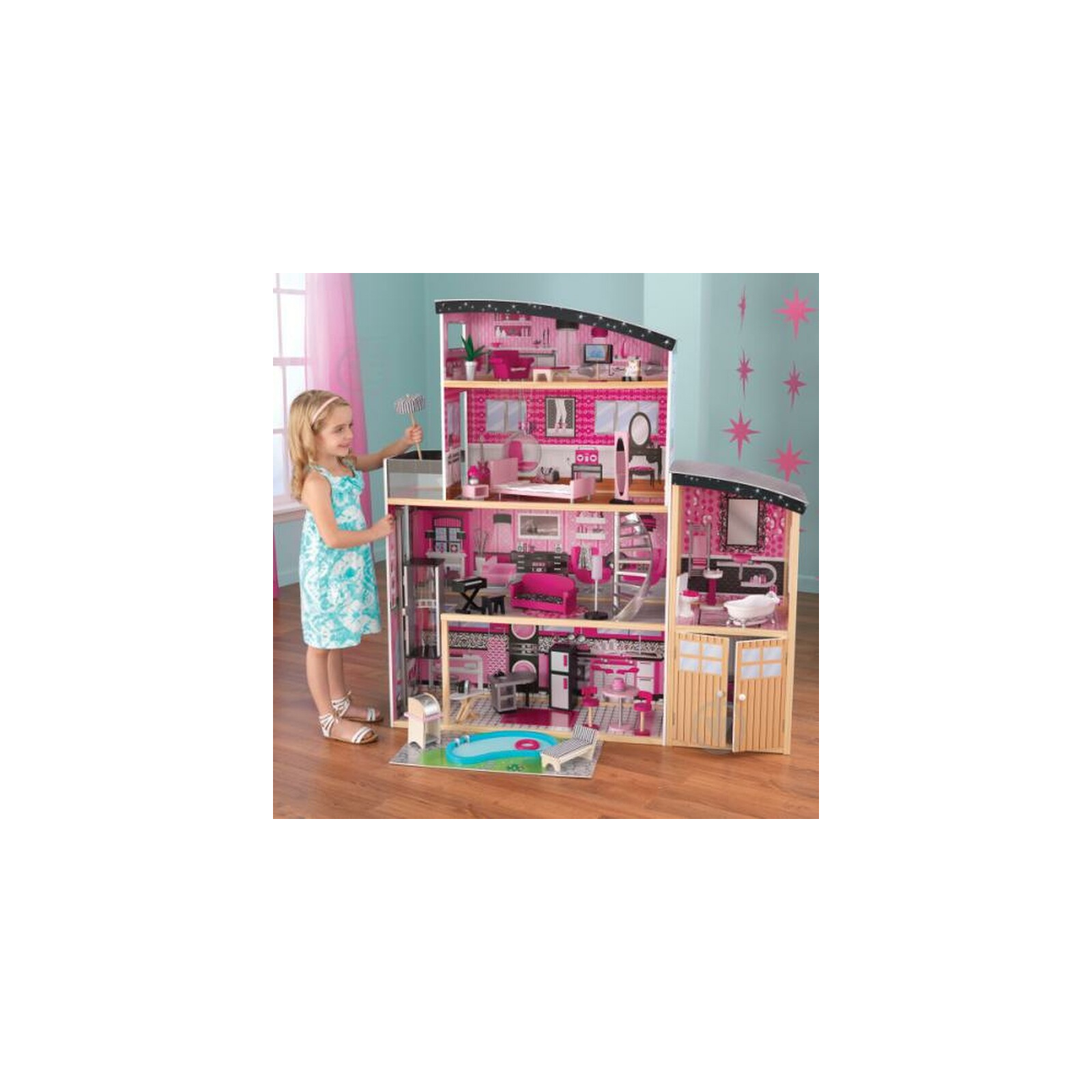 Игровой набор KidKraft Кукольный домик Sparkle Mansion Dollhouse (65826) изображение 2