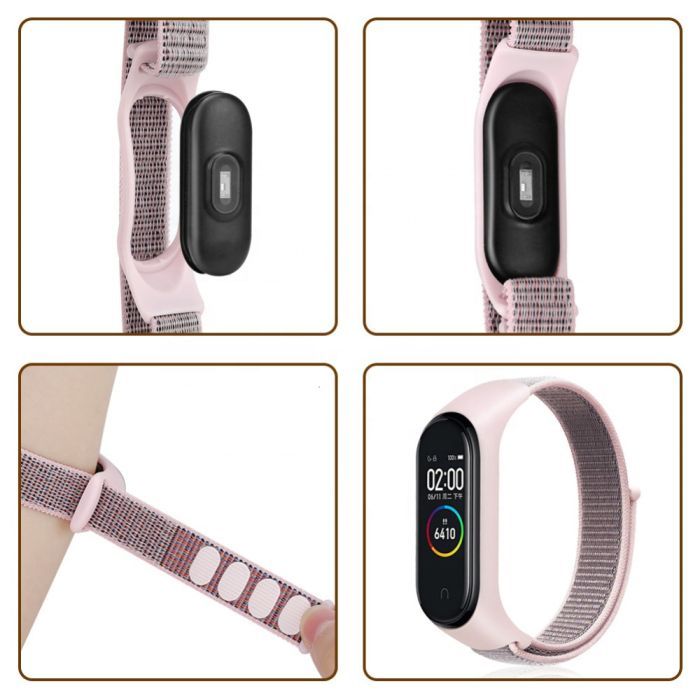 Ремінець до фітнес браслета BeCover Nylon Style для Xiaomi Mi Smart Band 7 Orange (707665) зображення 2