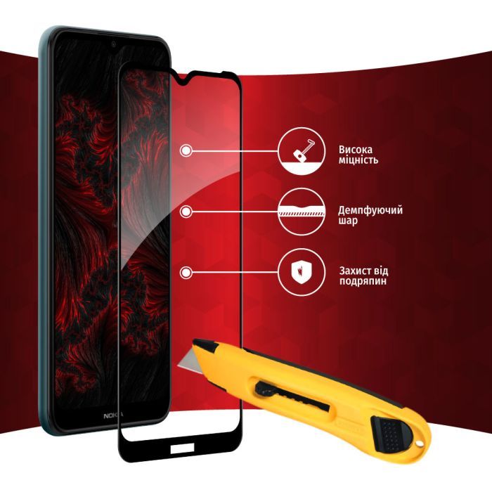 Скло захисне Intaleo Full Glue Nokia C30 4G (1283126528828) зображення 4