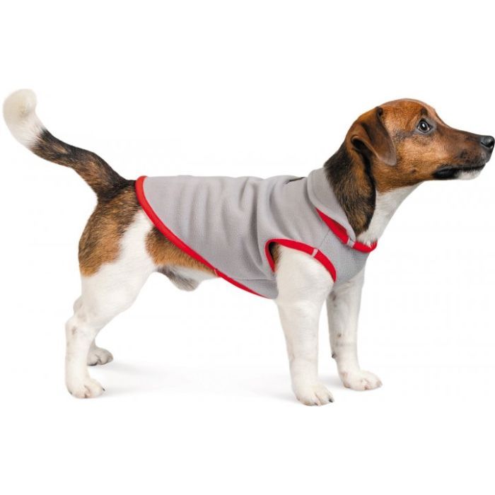 Жилет для тварин Pet Fashion FLEECY" М сіро-червоний (4823082419647)