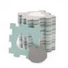 Детский коврик Kinderkraft Luno Shapes Mint 30 элементов (5902533919321) изображение 2