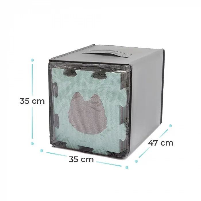 Детский коврик Kinderkraft Luno Shapes Mint 30 элементов (5902533919321) изображение 6