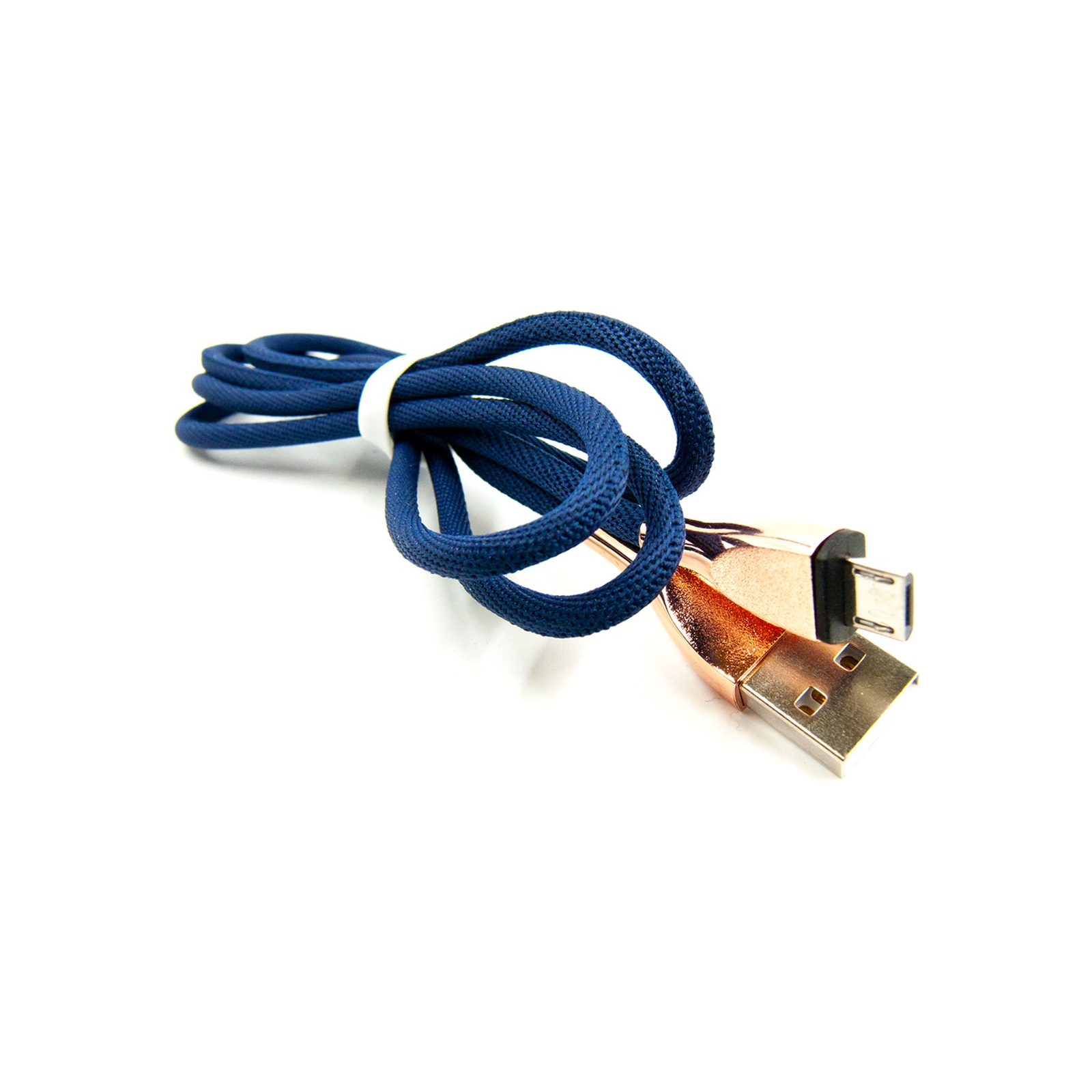 Дата кабель USB 2.0 AM to Micro 5P 1.0m blue Dengos (NTK-M-SET-DBLUE) зображення 2