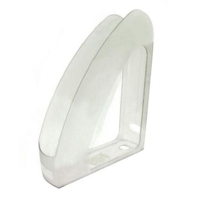 Лоток для паперів Economix вертикальний з передньою стінкою Райдуга пластик, димчастий (E80531-17)