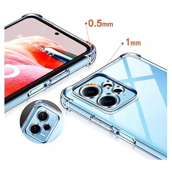 Чохол до мобільного телефона BeCover Anti-Shock Xiaomi Redmi Note 12 4G Clear (709325) зображення 3