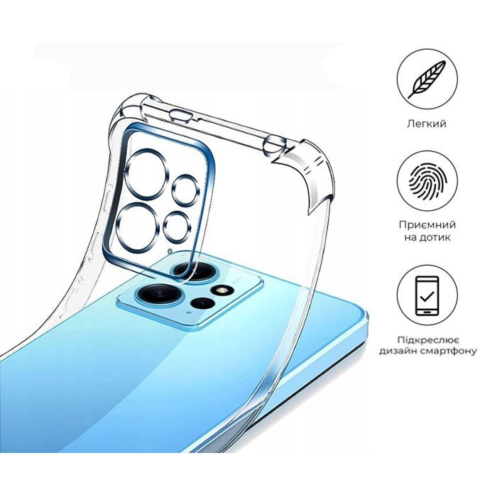 Чохол до мобільного телефона BeCover Anti-Shock Xiaomi Redmi Note 12 4G Clear (709325) зображення 6