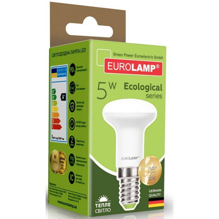 Лампочка Eurolamp LED R39 5W E14 3000K 220V (LED-R39-05142(P)) изображение 2