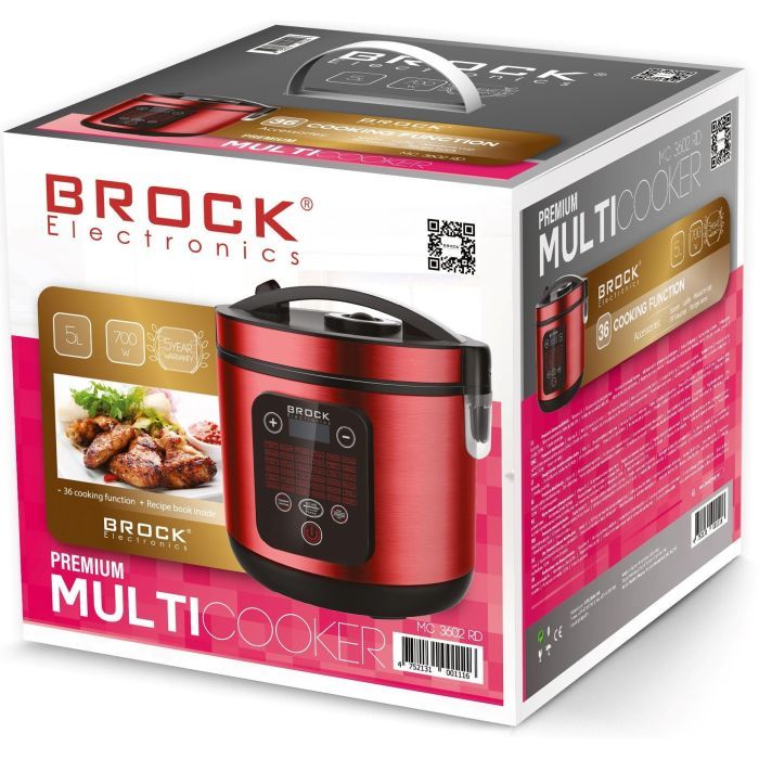Мультиварка Brock MC 3602 RD (MC3602RD) изображение 3